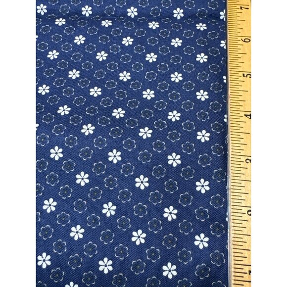 Navy Blue Floral Paisley Fabric by Maywood Studio 1/2 yard x 44" wide Cotton Sew - Picture 8 of 8